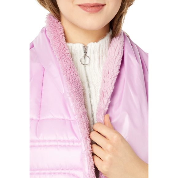 All Weather Sherpa Puffer Scarf Rose Quartz One Size🐻 - Picture 3 of 3